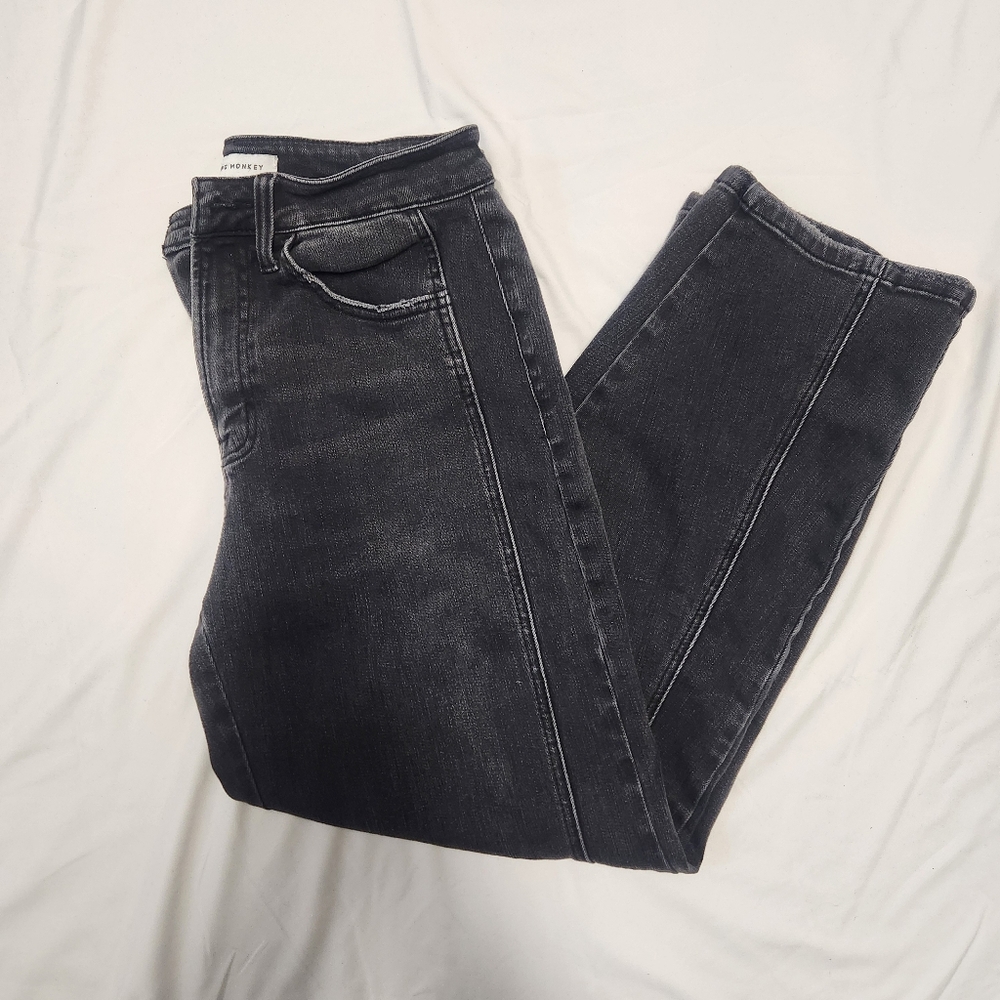 Flying Monkey Black Wide Leg Jeans - Picture 7 of 7